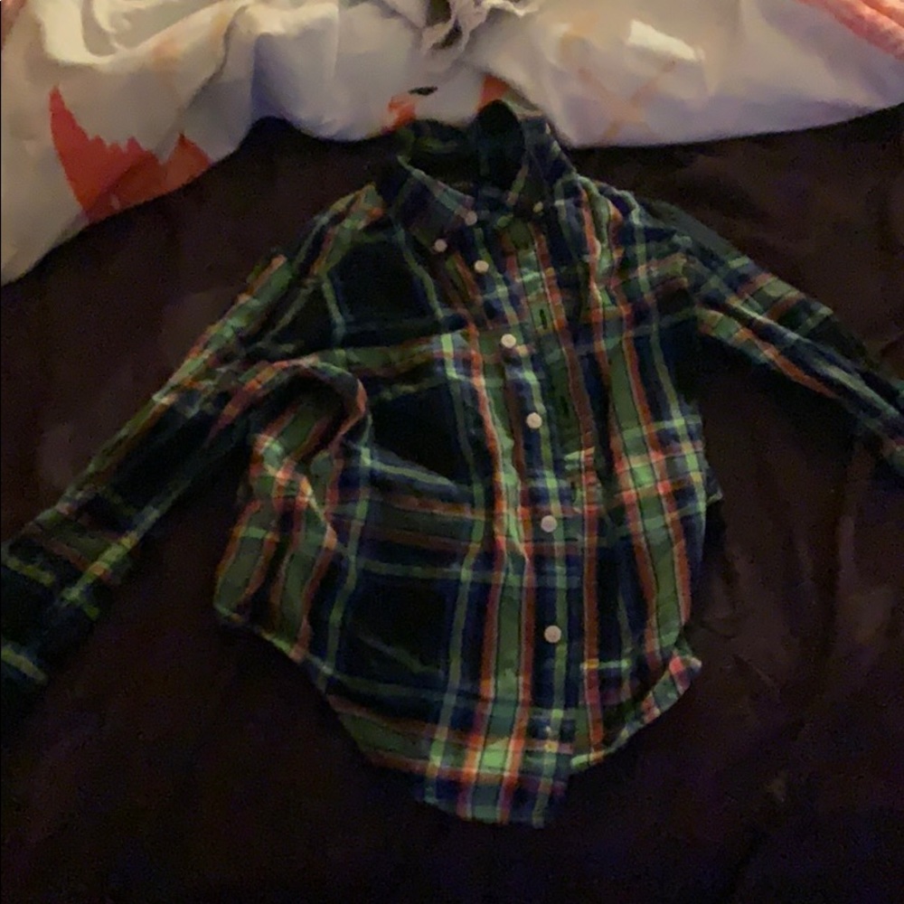 Plaid button up shirt